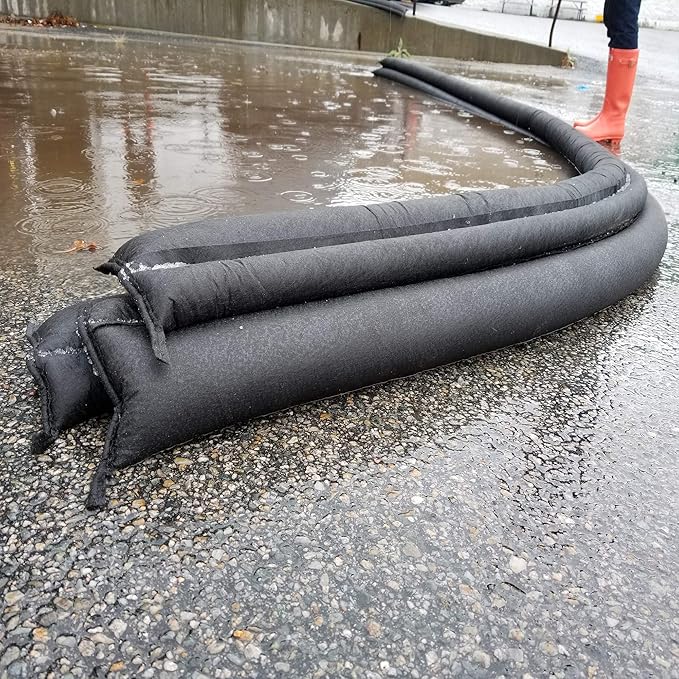 Quick Dam Water Activated 5ft Flood Barrier, Reusable Water Absorbers - Image 3