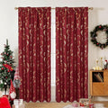 BUHUA Blackout Curtains 84 Inches Long 2 Panels Set Linen Curtains Rod Pocket & by BUHUA