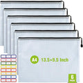 Mesh Zipper Pouch, A4 Size Tear-Resistant Document Pouch, Extra Large Zip File by AstenInc