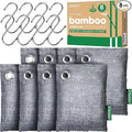 Activated Charcoal Odor Absorber, 8 Pack w Hooks Nature Odor Eliminator by Innmily