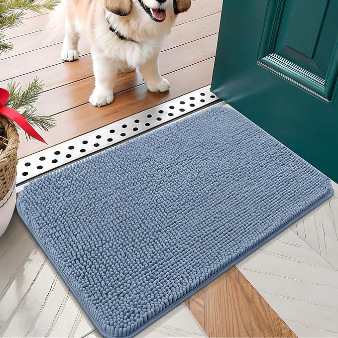 OLANLY Dog Door Mat for Muddy Paws 24x16, Absorbs Moisture and Dirt, Absorbent by OLANLY
