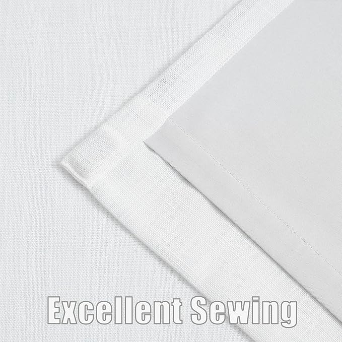 Kayne Studio White Pinch Pleated Full Blackout Curtains, Thermal Insulated - Image 6