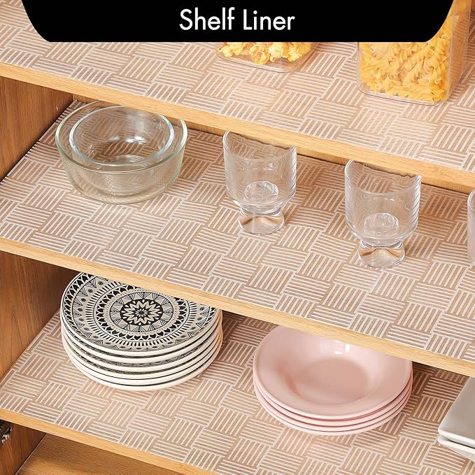 Cooyes Shelf and Drawer Liner for Kitchen Cabinets – Non-Adhesive, Waterproof - Image 2