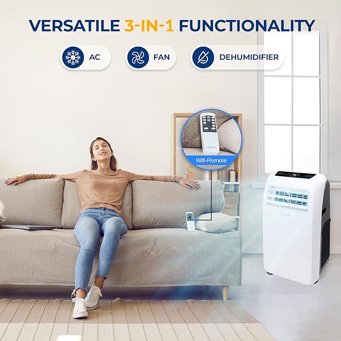 SereneLife Small Air Conditioner Portable 10, 000 BTU - Image 3