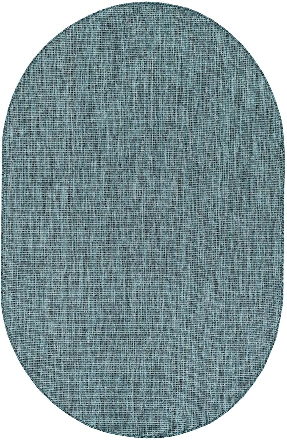 Unique Loom Outdoor Solid Collection Area Rug - Image 3