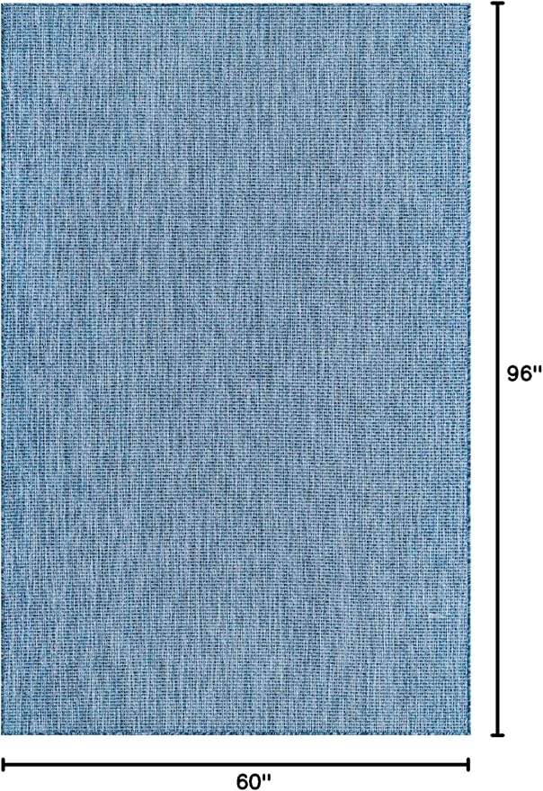 Unique Loom Collection Casual Transitional Solid Heathered Indoor/Outdoor - Image 2