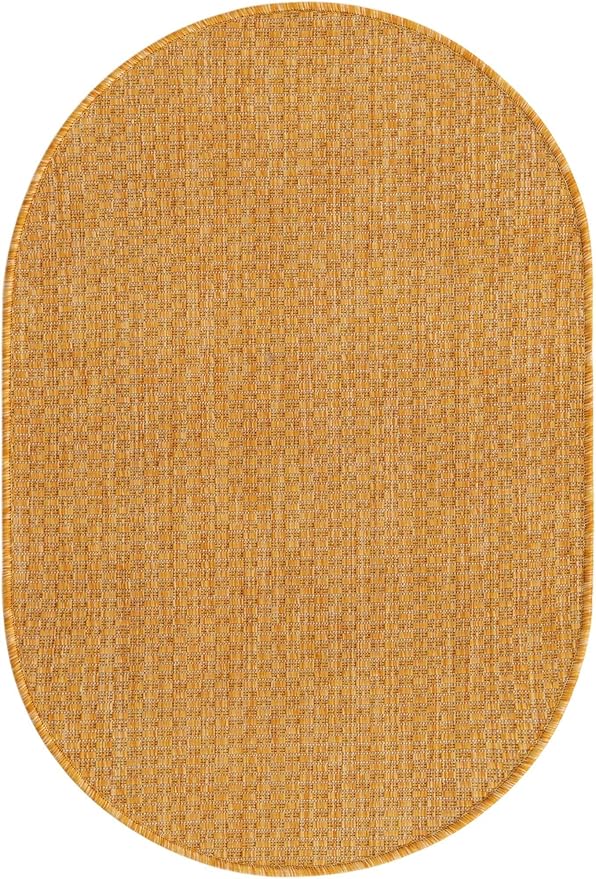 Unique Loom Collection Casual Transitional Solid Heathered Indoor/Outdoor by UniqueLoom