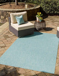 Unique Loom Collection Casual Transitional Solid Heathered Indoor/Outdoor by UniqueLoom