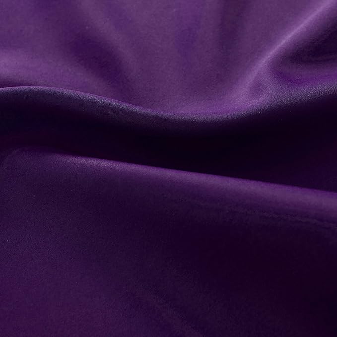 DONREN Royal Purple Blackout Curtains - Image 6
