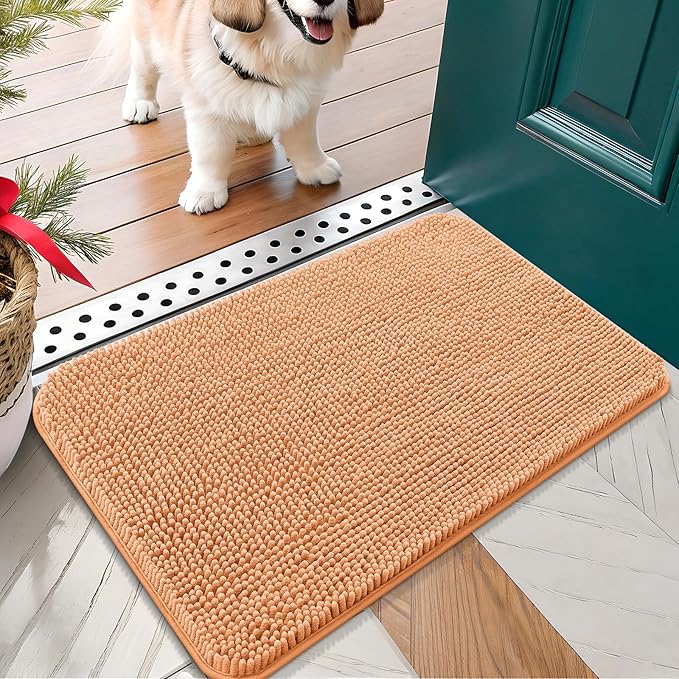 OLANLY Dog Door Mat for Muddy Paws 24x16, Absorbs Moisture and Dirt, Absorbent by OLANLY