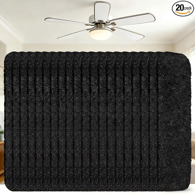 Ceiling Fan Filters for Blades, Easily Sticks Unscented Air Filters for Common by Demiwise