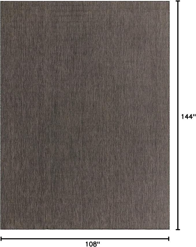 Unique Loom Collection Casual Transitional Solid Heathered Indoor/Outdoor - Image 3