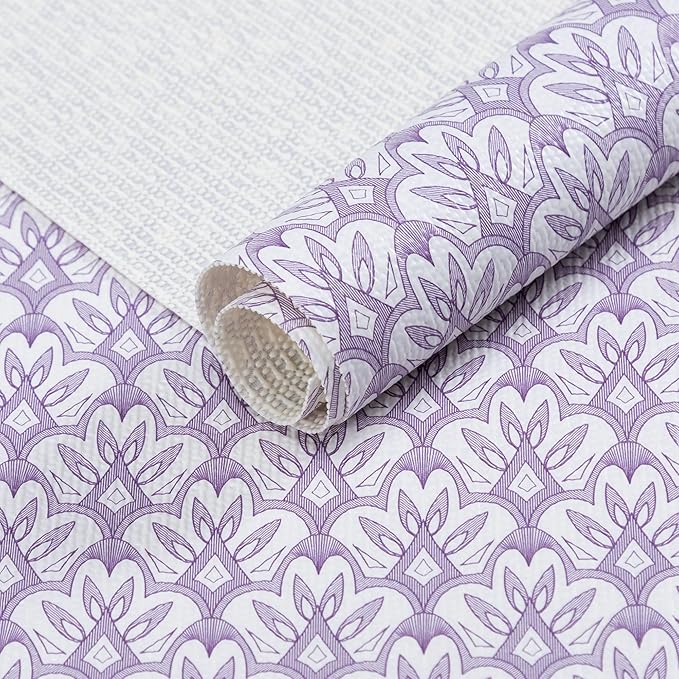 12" W x 120" L Floral Drawer and Shelf Liner by DwellAid