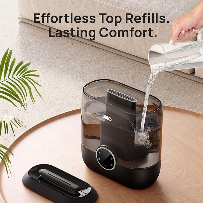 DREO 6L Top Fill Humidifiers for Bedroom, 60H Runtime, 28 dB Quiet Supersized - Image 6