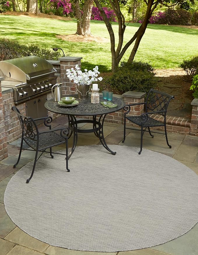 Unique Loom Collection Casual Transitional Solid Heathered Indoor/Outdoor by UniqueLoom