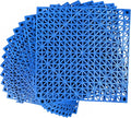 MYFAMIREA Modular Interlocking Cushion 12 Pack 11.8" x 11.8" Rubber Floor Tiles by MYFAMIREA