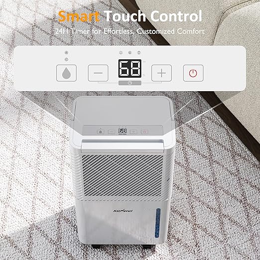 25 Pint Dehumidifier with Drain Hose: - Image 8