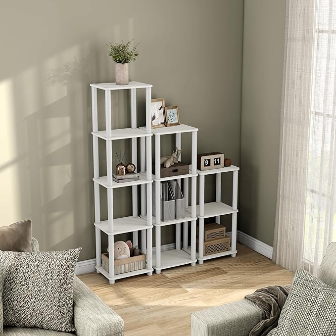 Homes: Inside + Out Apexa Modern 3-Tier Narrow Shelving Units, Collectibles - Image 4