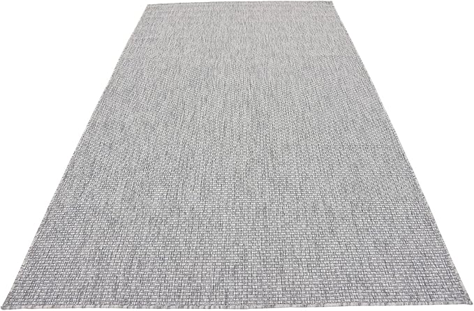 Unique Loom Collection Casual Transitional Solid Heathered Indoor/Outdoor - Image 5