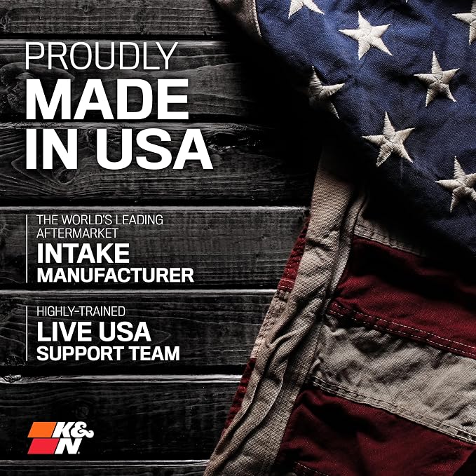 K&N Cold Air Intake System: Dry-Flow Air Filter, Increase Performance & Towing: - Image 11