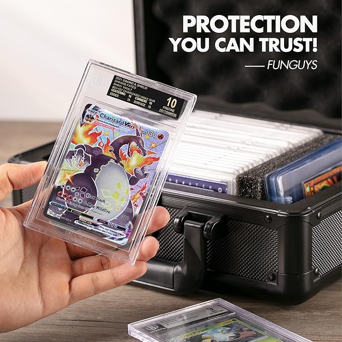 FunGuys Modern Graded Card Storage Box, Holds 43 Slabs, Sports & Pokemon Cards - Image 5