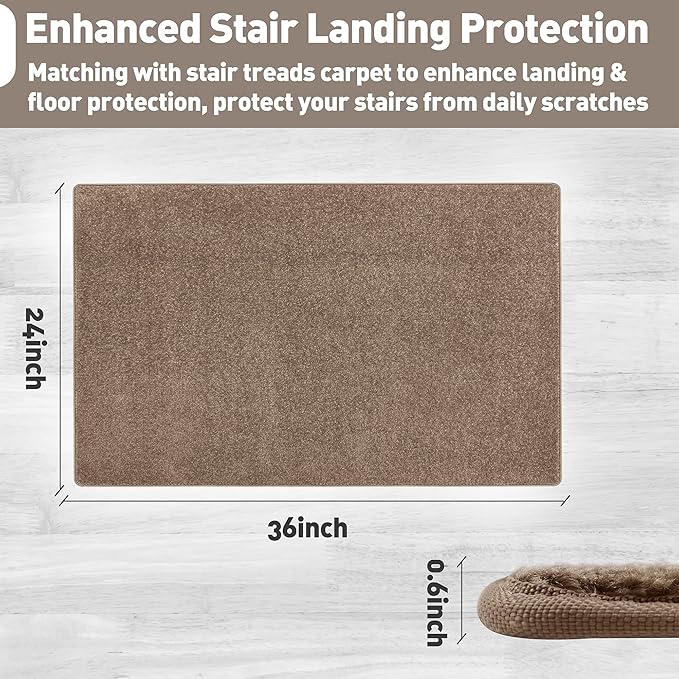 PURE ERA Carpet Stair Tread Landing Mat Tape Free Self Adhesive Non Slip Skid - Image 3