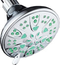 AquaDance Antimicrobial – Anti-Clog High-Pressure 6-Setting Shower Head by AquaDance