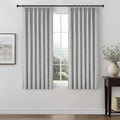 Bedroom Blackout Curtains 63 Inches Long 2 Panel Set, Thermal Curtain by QJMYDECO