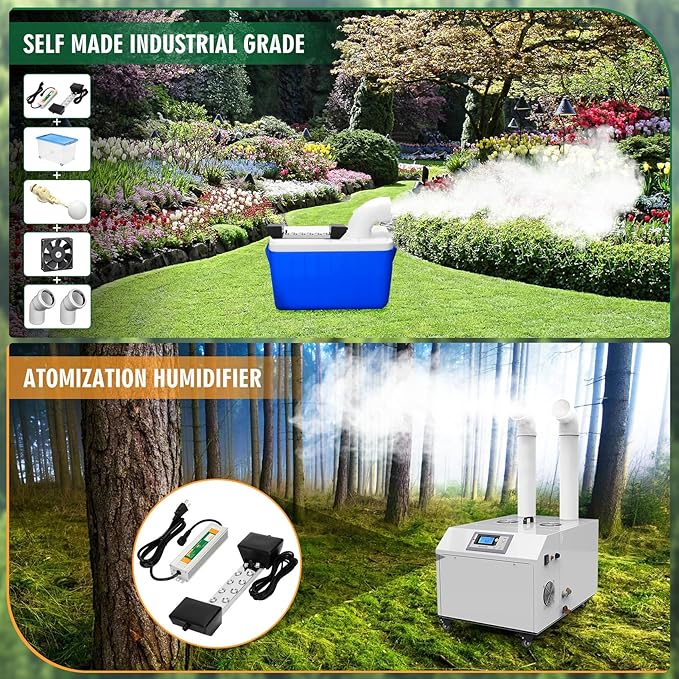 Ultrasonic Mist Maker Fogger 12 Head, 110V 400W Power Water Proof Ultrasonic - Image 3