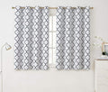 HLC.ME Lattice Print Decorative Curtains Blackout 54 Length by HomeLinenCollections