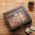 Woodronic Monogrammed Cigar Humidor, Custom Cigar Case by Woodronic