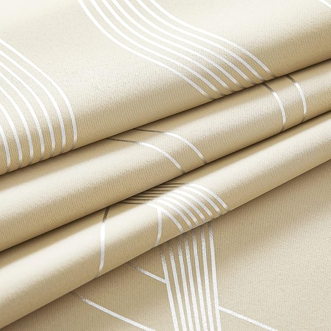 NICETOWN Kitchen Blackout Curtain Panels, Biscotti Beige, 42 by 54 Inch - Image 7