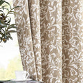 Vangao Taupe 100% Blackout Curtains 96 Inches Long by Vangao