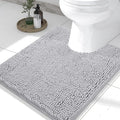 Smiry Luxury Chenille Toilet Rugs U-Shaped 24x20, Soft Absorbent Non-Slip by Smiry