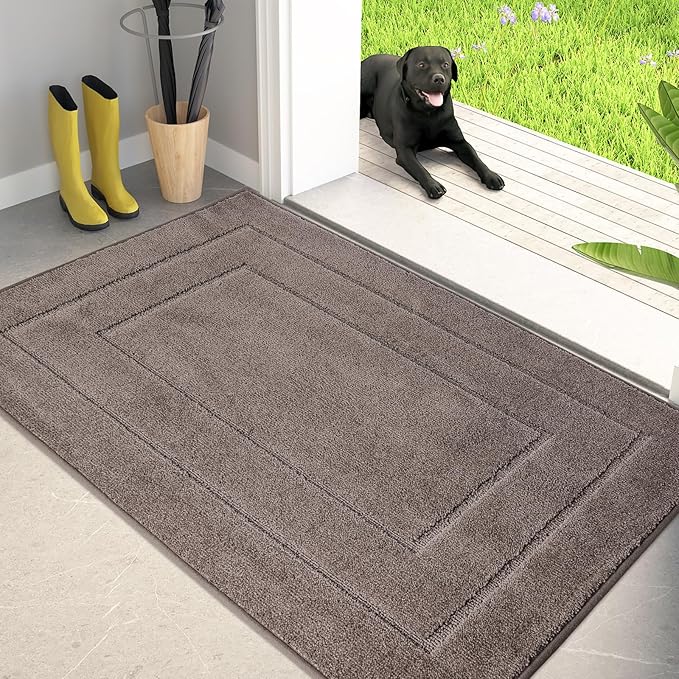 PURRUGS Dirt Trapping Door Mat 34" x 59", Non-Slip/Skid Machine Washable by PURRUGS