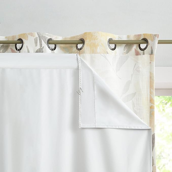 WEST LAKE Solid White Blackout Curtain Liner 100 Light Blocking Panels Thermal by WESTLAKE