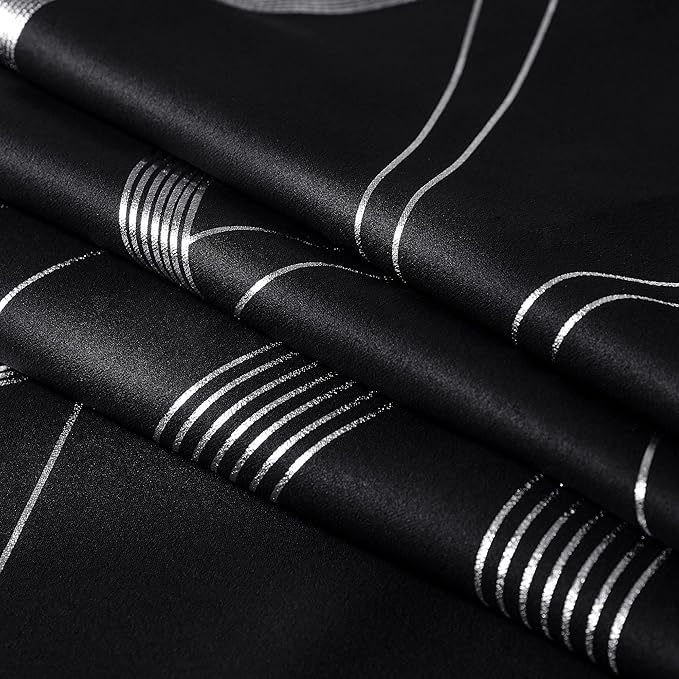 NICETOWN Blackout Curtains for Patio, 1 Pair, 52 inches by 90 inches, Foil - Image 8