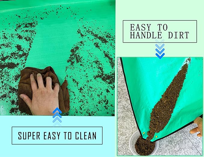 BIUWING Plant Repotting Mat, Waterproof Transplanting Mat, Foldable Indoor - Image 3