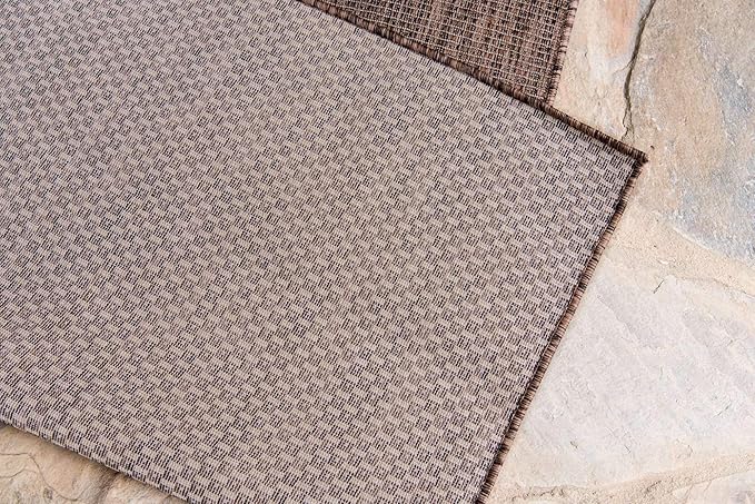 Unique Loom Collection Casual Transitional Solid Heathered Indoor/Outdoor - Image 6