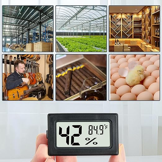 Mini Hygrometer Indoor Humidity Meter Hygrometer Thermometers 6 Pack Humidity - Image 7