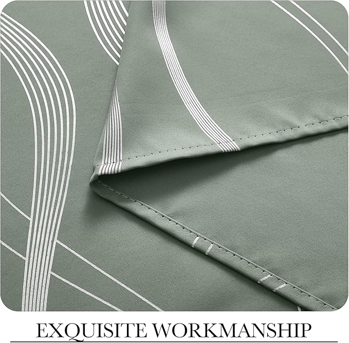 NICETOWN Greyish Green Curtain Panels - Image 5