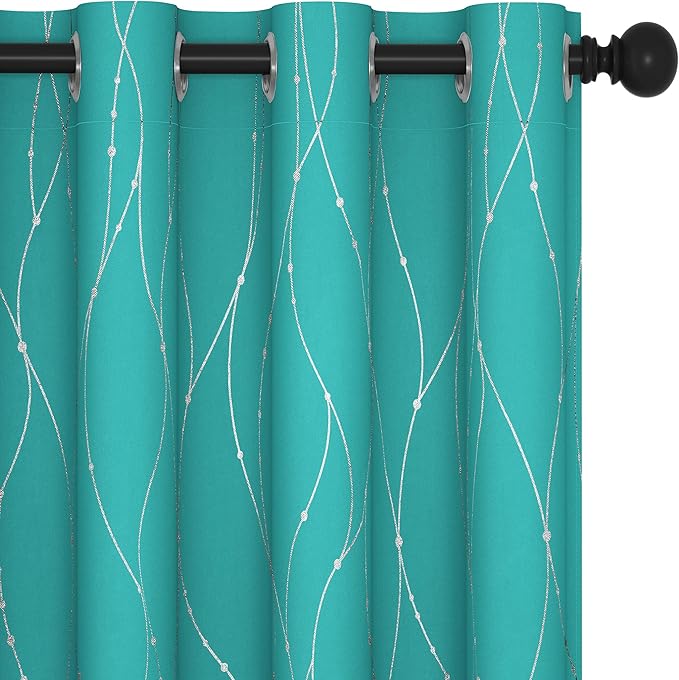 Deconovo Blackout Curtains for Living Room, Thermal Insulated Soundproof Drapes by Deconovo