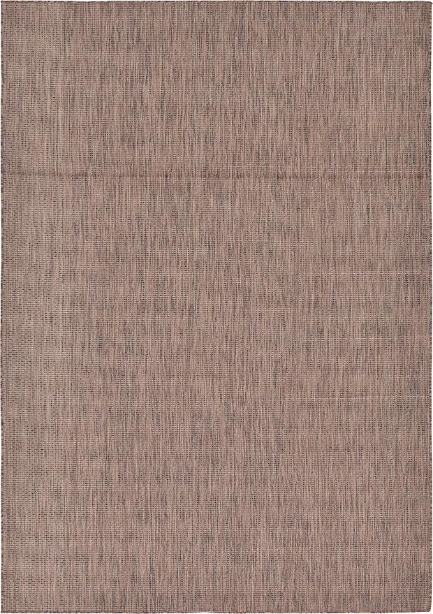 Unique Loom Collection Casual Transitional Solid Heathered Indoor/Outdoor - Image 7