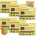 6 Pack 500G Reusable Silica Gel Desiccant Dehumidifier Bags, Color Indicating by Wisesorb
