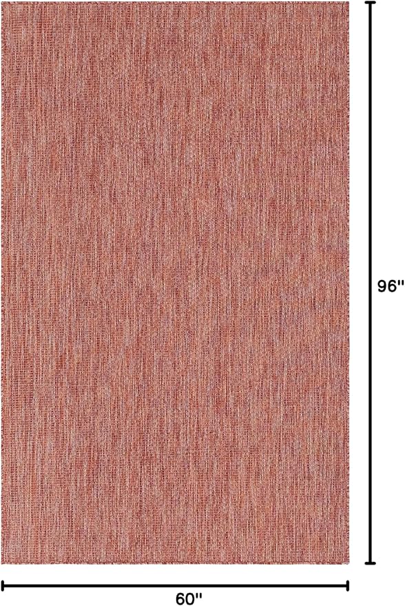 Unique Loom Collection Casual Transitional Solid Heathered Indoor/Outdoor - Image 2