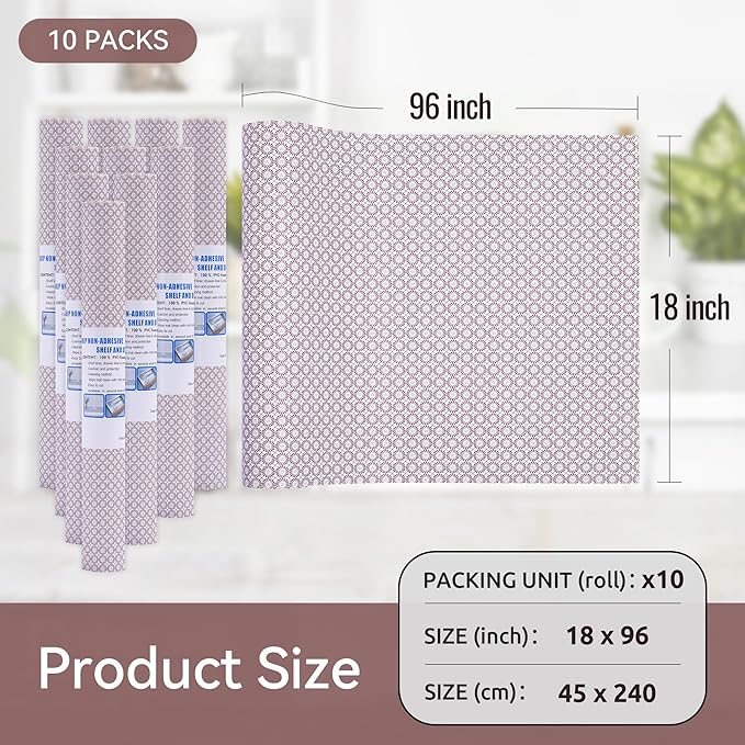 FIFTY FEET 18"x96" Non-Adhesive Shelf Liner - Image 5