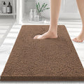 Smiry Luxury Chenille Bathroom Rugs 24x16, Extra Soft and Absorbent Shaggy Bath by Smiry