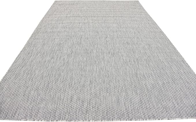 Unique Loom Collection Casual Transitional Solid Heathered Indoor/Outdoor - Image 5