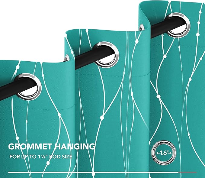 Deconovo Blackout Curtains, Thermal Insulated Soundproof Grommet Drapes - Image 7