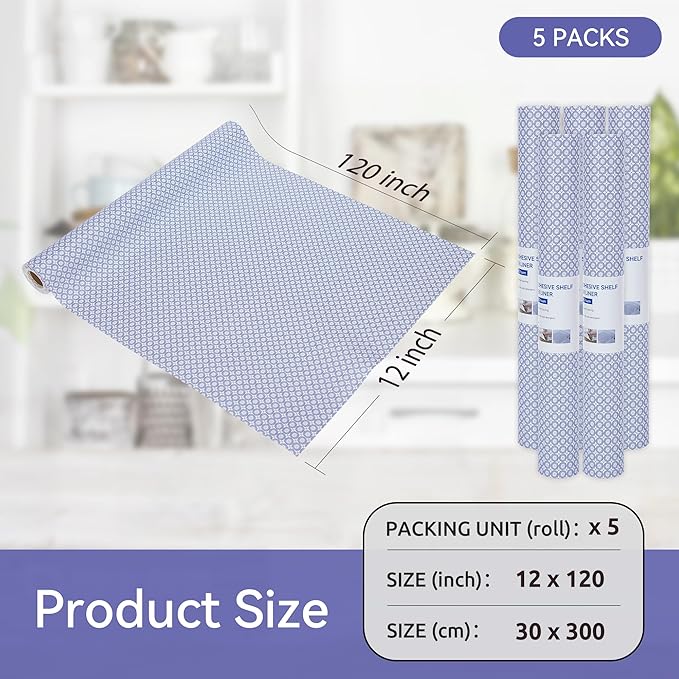 FIFTY FEET 12"x120" Non-Adhesive Shelf Liner - Image 5
